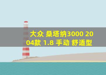 大众 桑塔纳3000 2004款 1.8 手动 舒适型